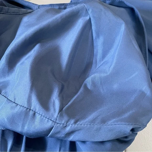 NWT JJ’s House V-nech A-line Chiffon Midi Dress Puff Sleeves Tea-Length 271450 - Picture 5 of 11